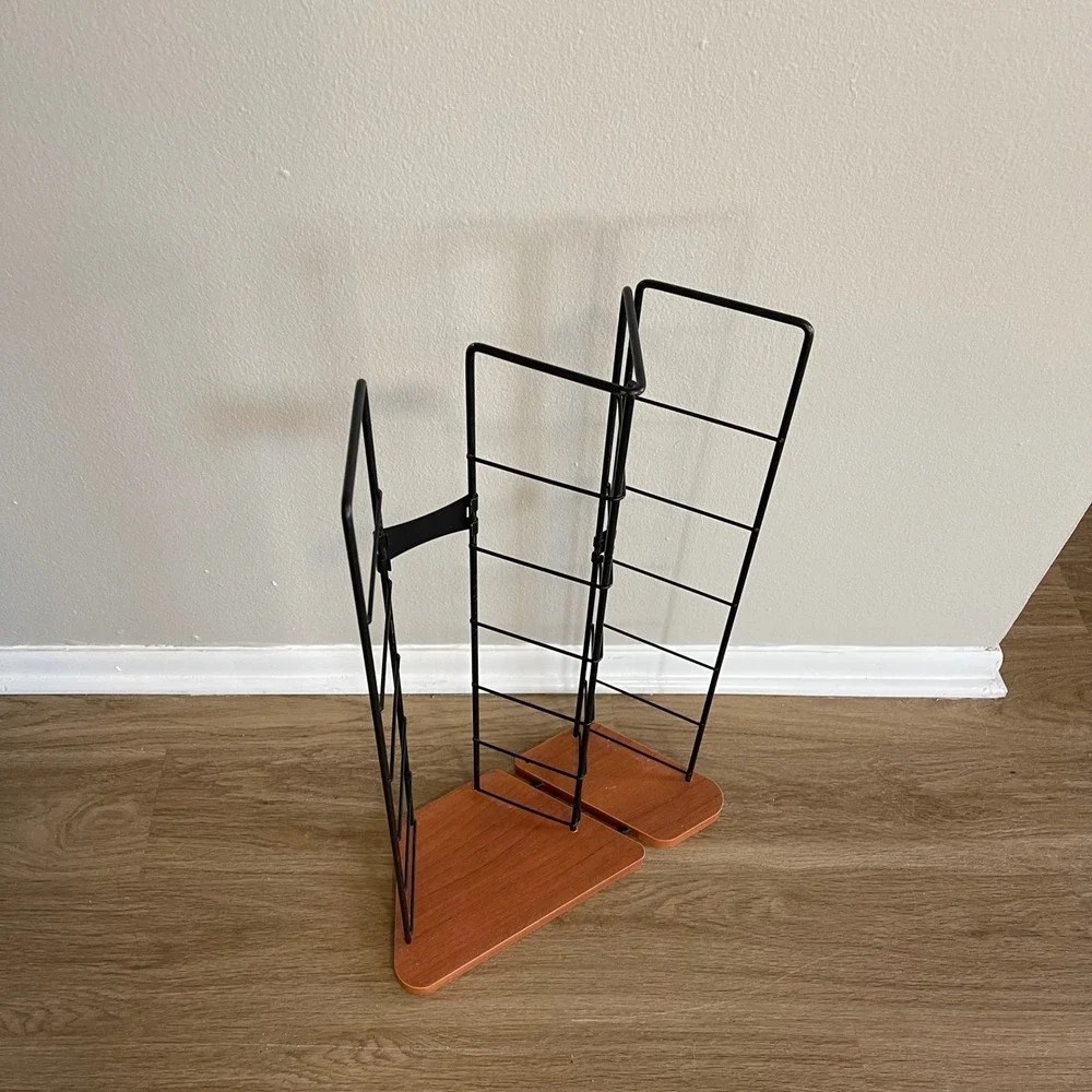 Vintage 100+ Y2k DVD CD Video Game Bluray Storage Desk Display Metal Wood Stand